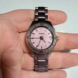 Fossil women's watch in purple